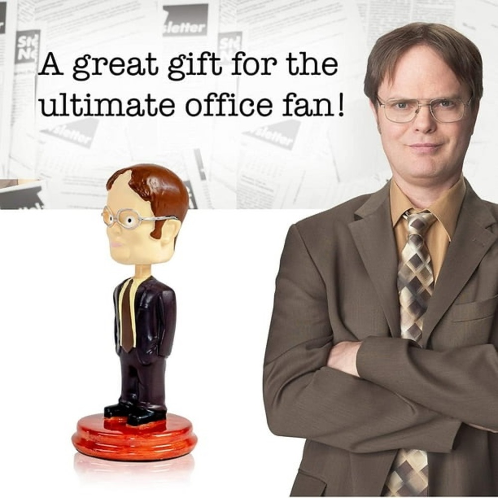 Bobhead" in The Office the popular Dwight Schrute bobblehead, collectible figure